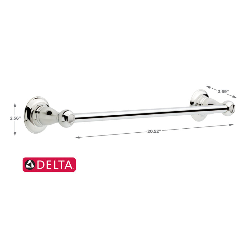 Delta Porter Chrome Towel Bar 18 in. L Die Cast Zinc