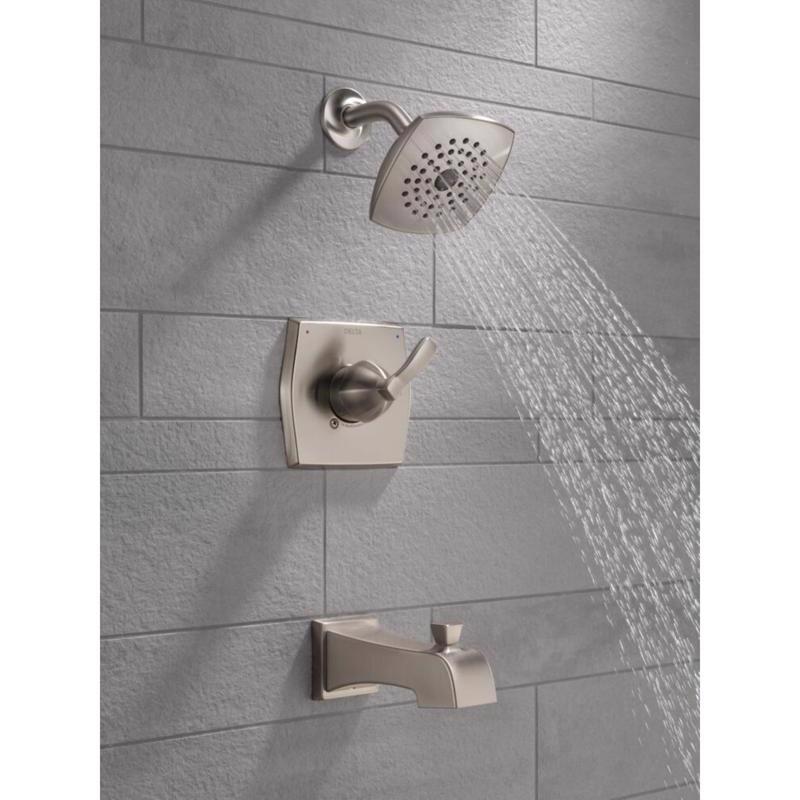 Delta Monitor 1-Handle Stainless Steel Tub and Shower Faucet