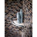 Delta 8-1/2 in. L Polished Chrome Stainless Steel Corner Shelf with Assist Bar