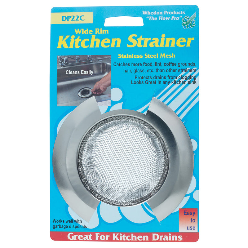 Whedon 4-1/2 in. D Chrome Stainless Steel Sink Strainer