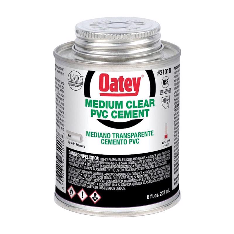 PVC CEMENT MED CLEAR 8OZ
