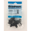 Flair-It Ecopoly 1/2 in. PEX Crimp X 3/8 in. Compression Plastic Quarter Turn Angle Stop Valve