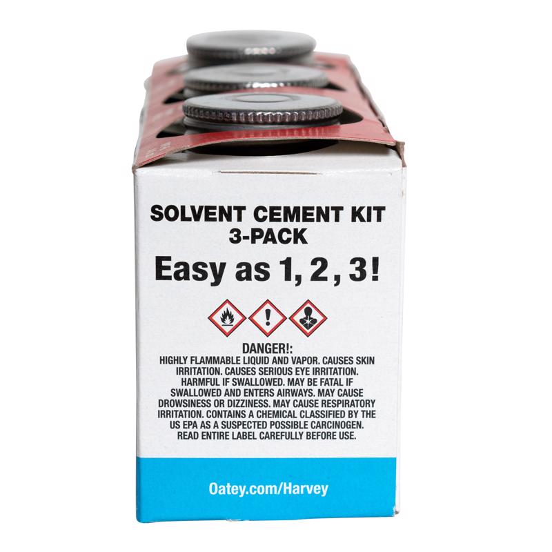 Harvey's Oatey Clear Solvent Kit For CPVC/PVC 4 oz