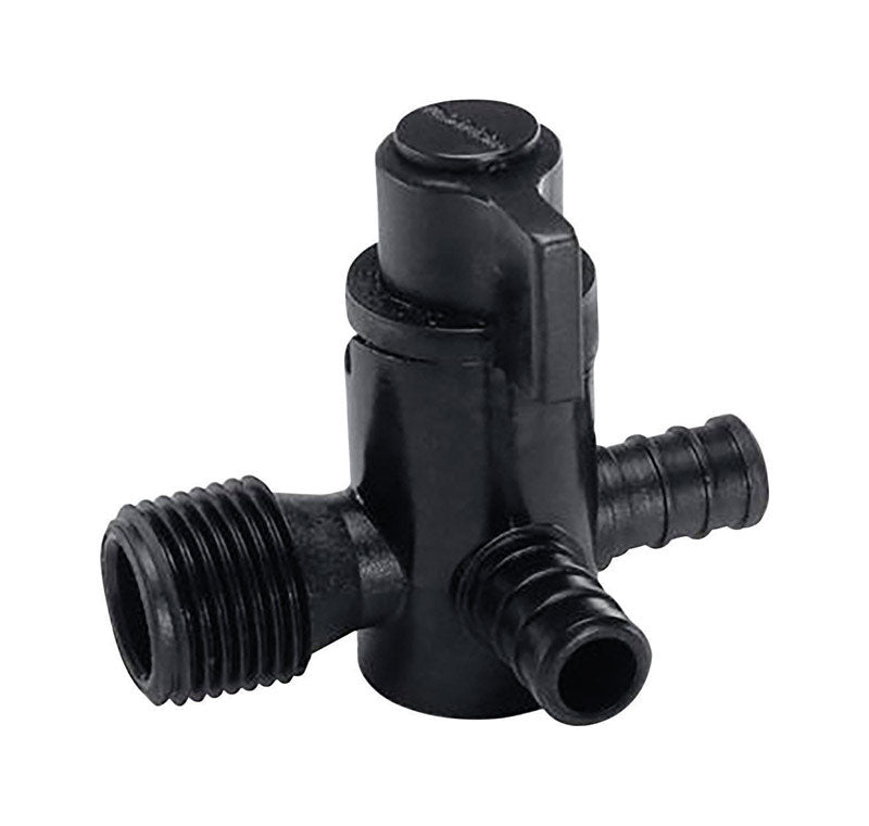 3WAY VLV 1/2"CRMP X M