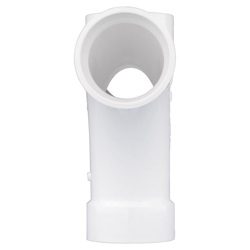 Charlotte Pipe Schedule 40 2 in. Hub X 2 in. D Hub PVC Reducing Double Fixture Fitting Tee 1 pk