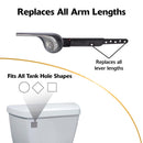 Korky Strong Arm Flush Handle Black Chrome For Universal