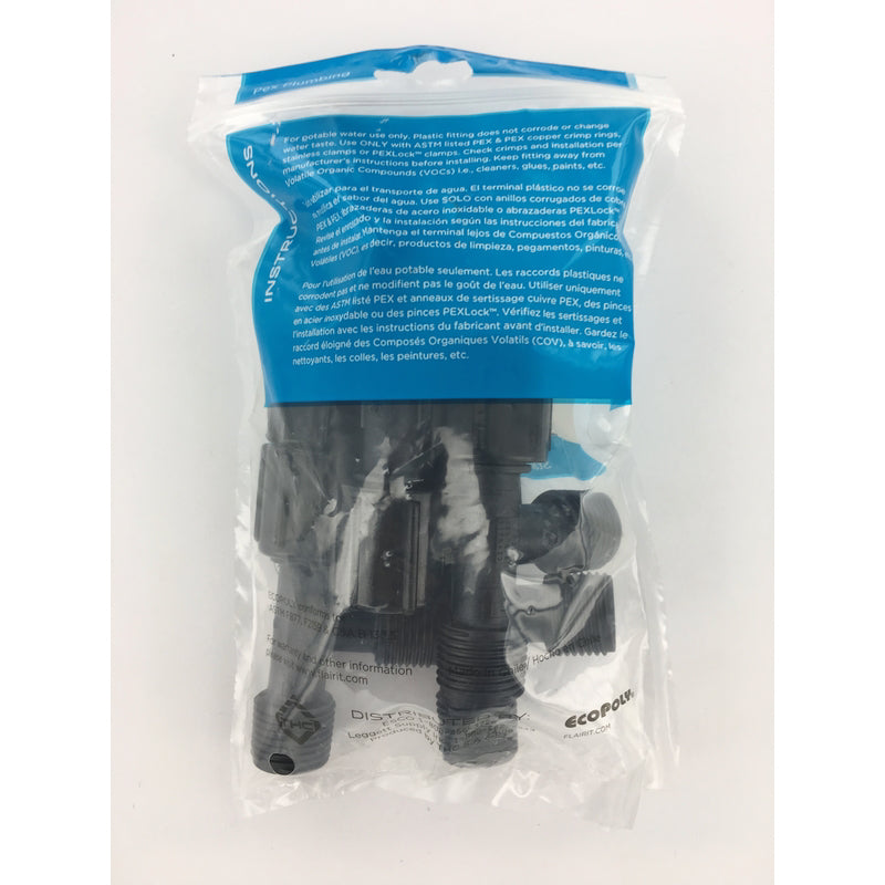 Flair-It Ecopoly 1/2 in. MPT X 1/2 in. D BSP SWV Tee