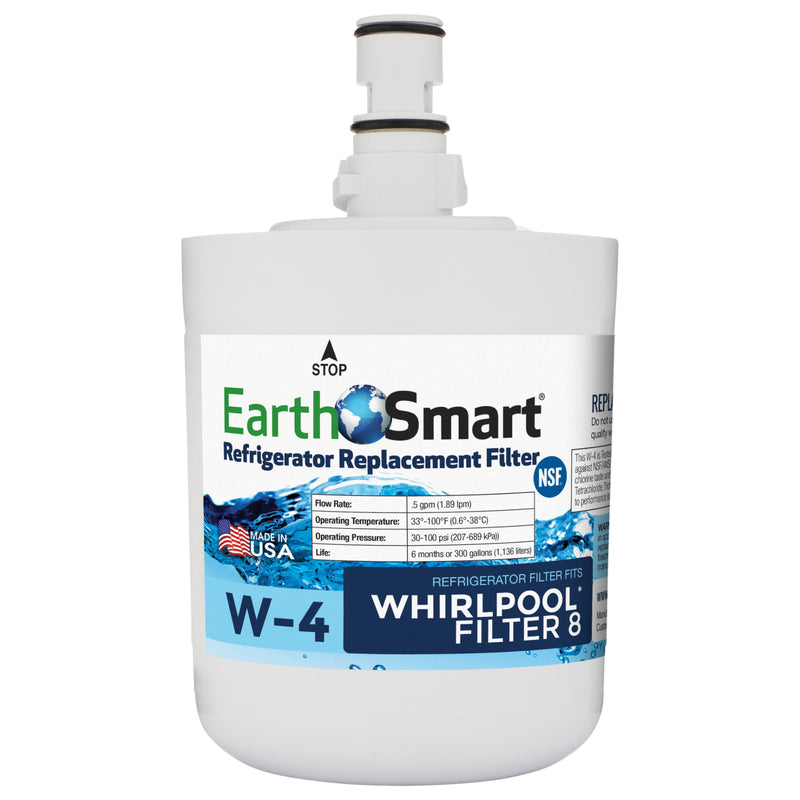 EarthSmart W-4 Refrigerator Replacement Filter For Whirlpool Filter 8