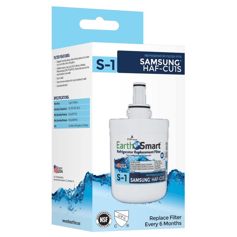 EarthSmart S-1 Refrigerator Replacement Filter For Samsung HAFCU1