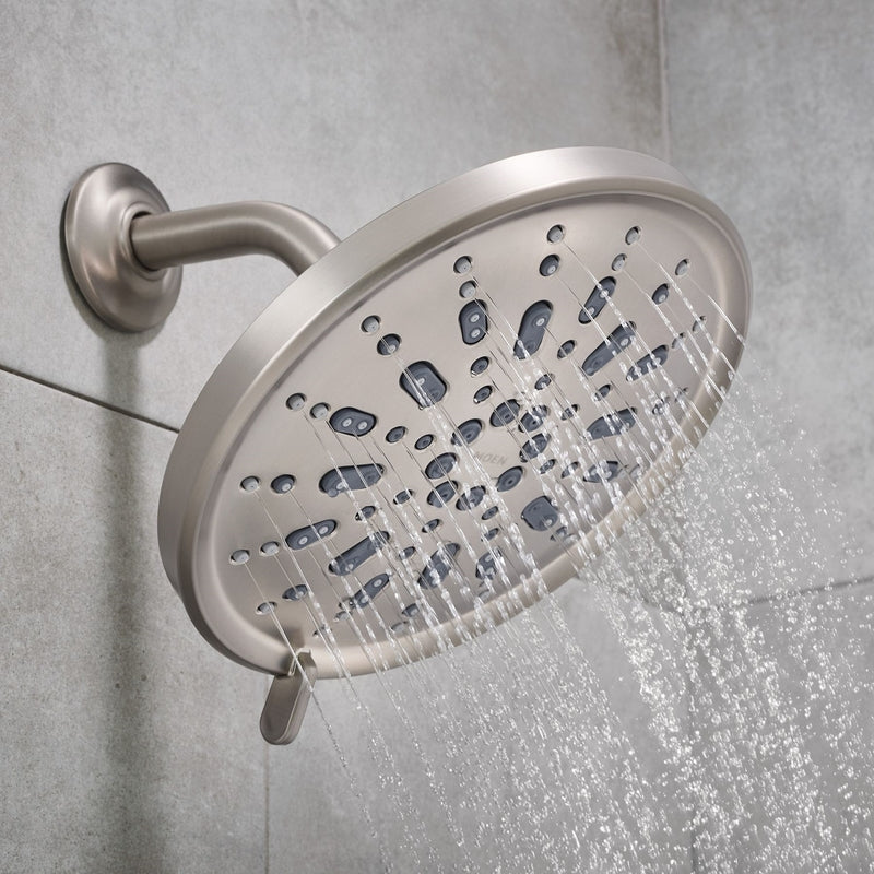 Moen Enthrall Brushed Nickel 5 settings Rainshower Showerhead 1.75 gpm