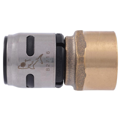 SharkBite EvoPEX 3/4 in. FPT X 3/4 in. D Push Brass/Plastic Female Connector