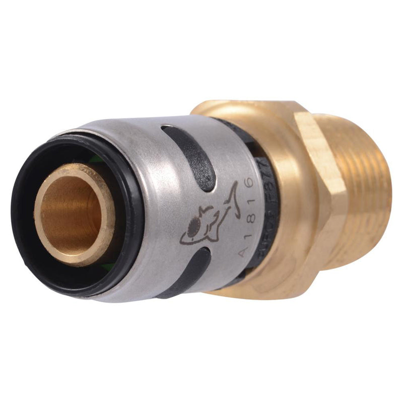 SharkBite EvoPEX 1/2 in. Push X 1/2 in. D MPT Brass Adapter