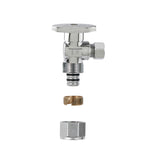 Plumb Pak 1/2 in. PEX in. X 1/4 in. Compression Brass Angle Valve