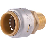SharkBite Max 3/4 Inch x 1/2 Inch MNPT Bullnose Adapter, Push to Connect Brass Plumbing Fitting, PEX Pipe, Copper, CPVC, PE-RT, HDPE, UR138A