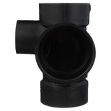 Charlotte Pipe 3 in. Hub X 3 in. D Hub ABS Sanitary Street Tee