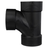 Charlotte Pipe 3 in. Hub X 3 in. D Hub ABS Sanitary Street Tee
