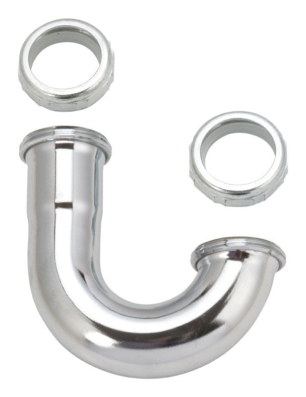 Ace 1-1/4 in. D Chrome Plated Brass J Bend