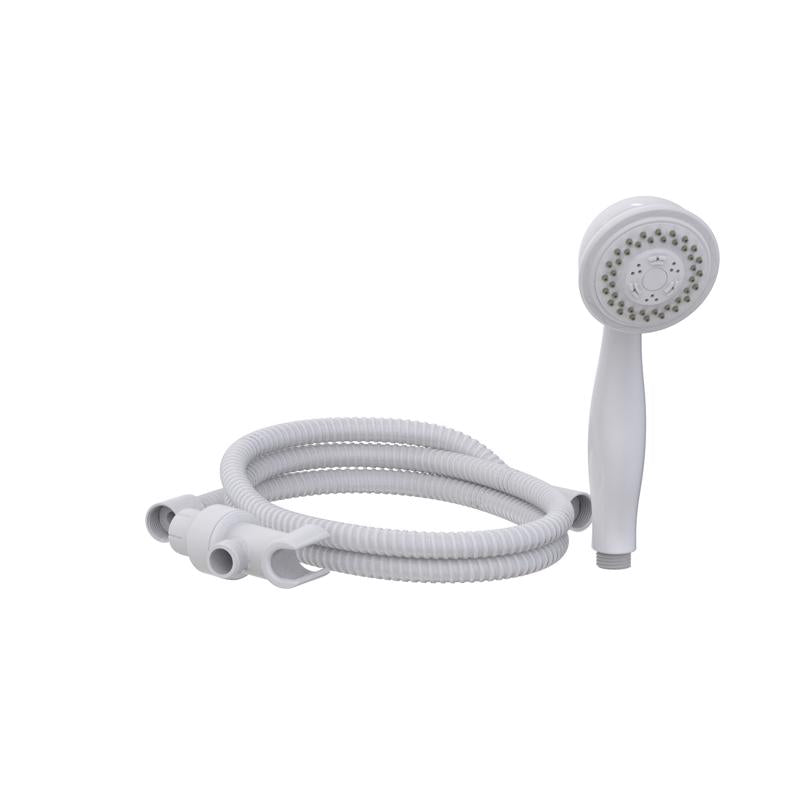 Keeney Stylewise White Plastic 3 settings Handheld Showerhead 1.8 gpm