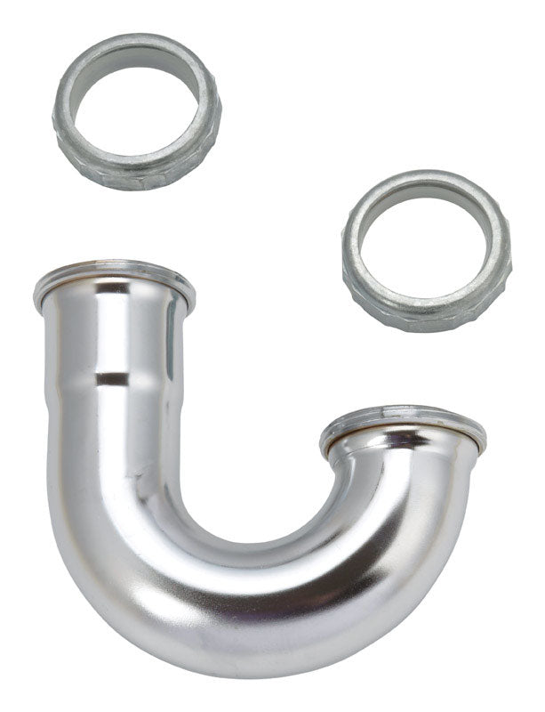 Ace 1-1/2 in. D Chrome Plated Brass J Bend