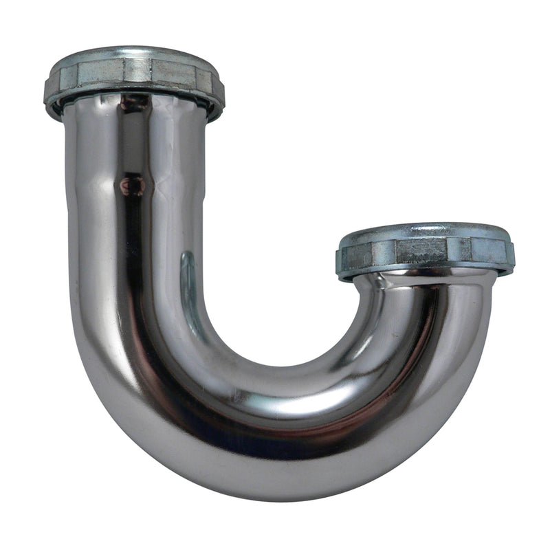 Ace 1-1/2 in. D Chrome Plated Brass J Bend