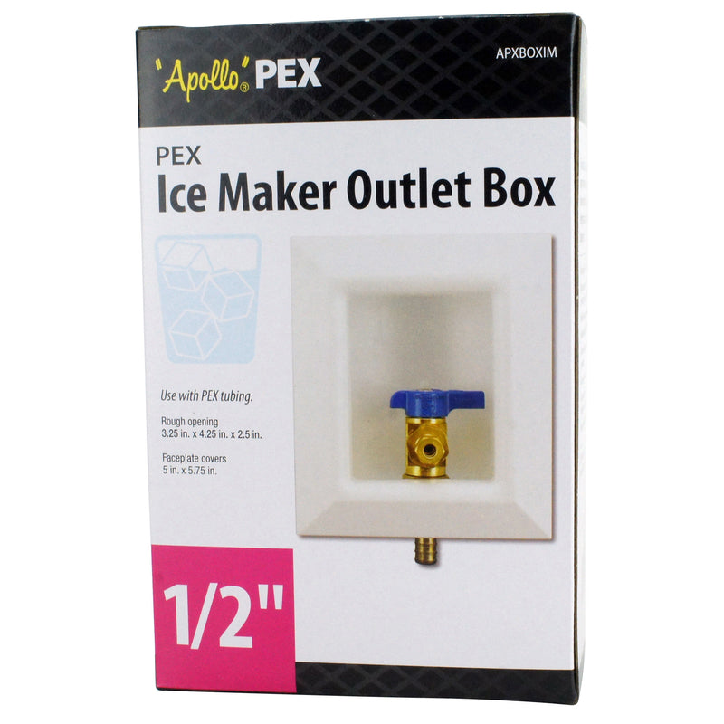 Apollo 1/2 in. D Ice Maker PEX Barb Ice Maker Outlet Box