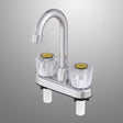BAR FAUCET 2HNDL CHRM