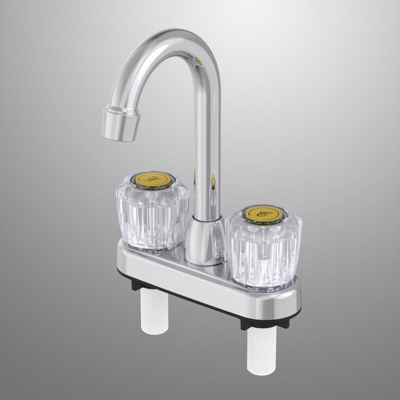 BAR FAUCET 2HNDL CHRM