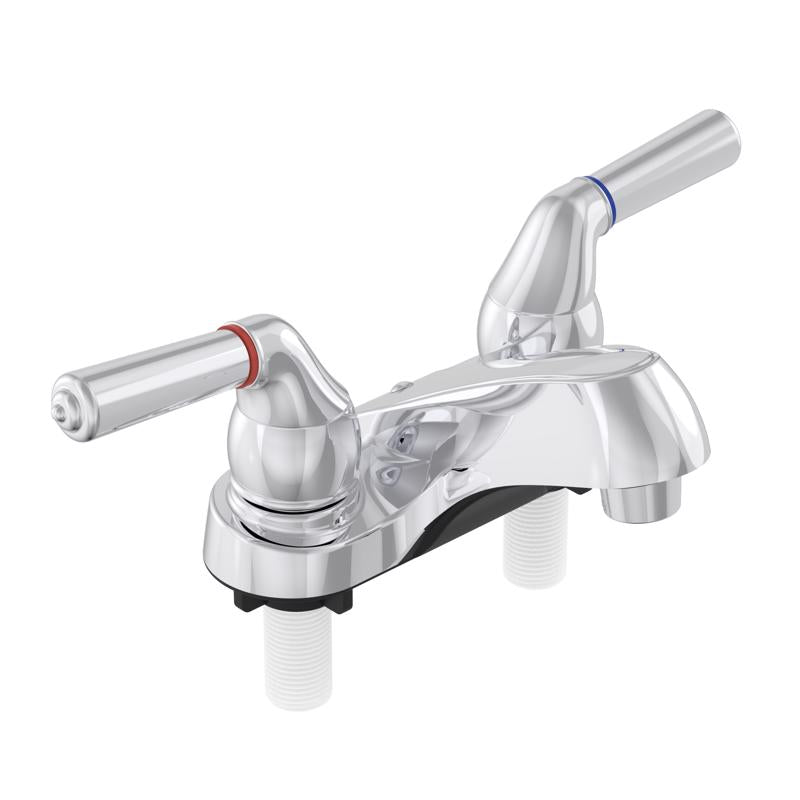Home Plus Chrome Centerset Bathroom Sink Faucet 4 in.