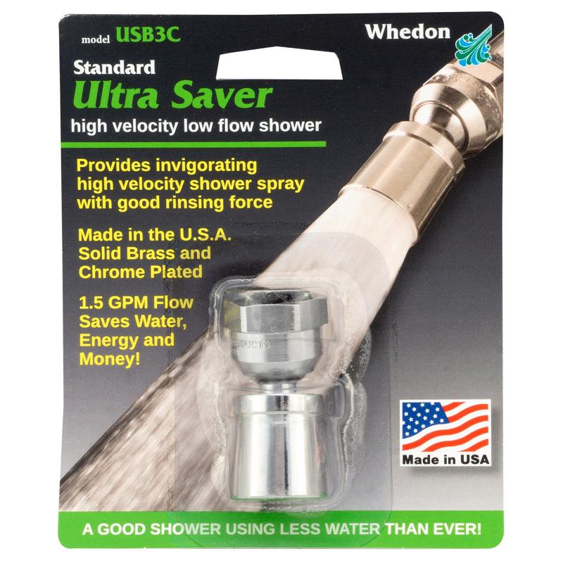 Whedon Chrome Brass 1 settings Showerhead 1.5 gpm