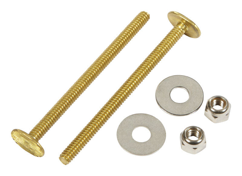 Ace Toilet Bolt Set Brass