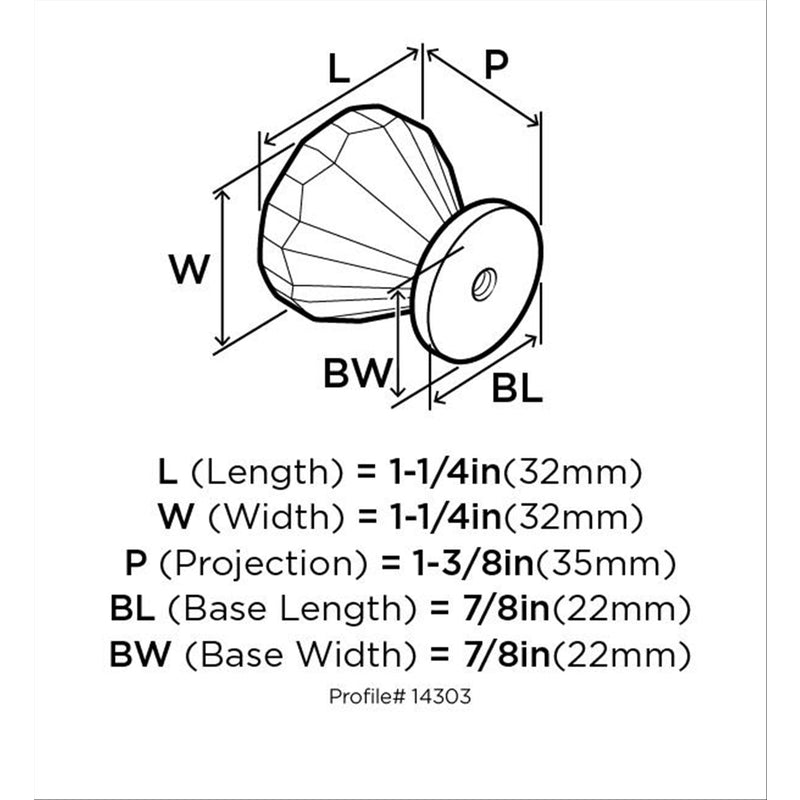 Amerock Traditional Classics Round Cabinet Knob 1-1/4 in. D 1-3/8 in. Oil Rubbed Bronze 5 pk