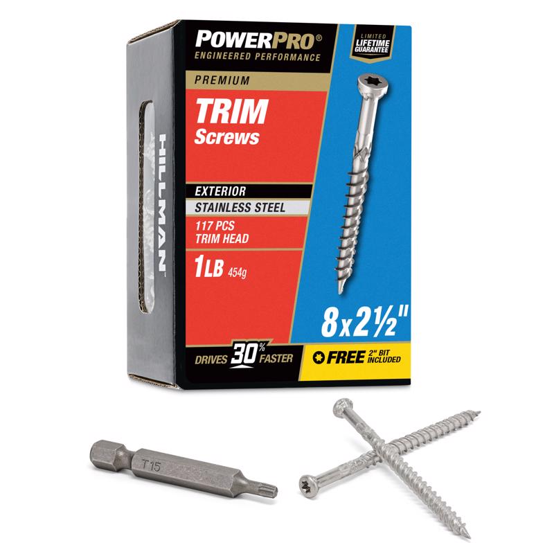 TRIM SCREW 8X2.5" 1