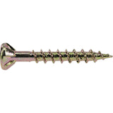 Hillman Power Pro No. 8 X 1-1/4 in. L Star Yellow Zinc Wood Screws 1 lb 242 pk