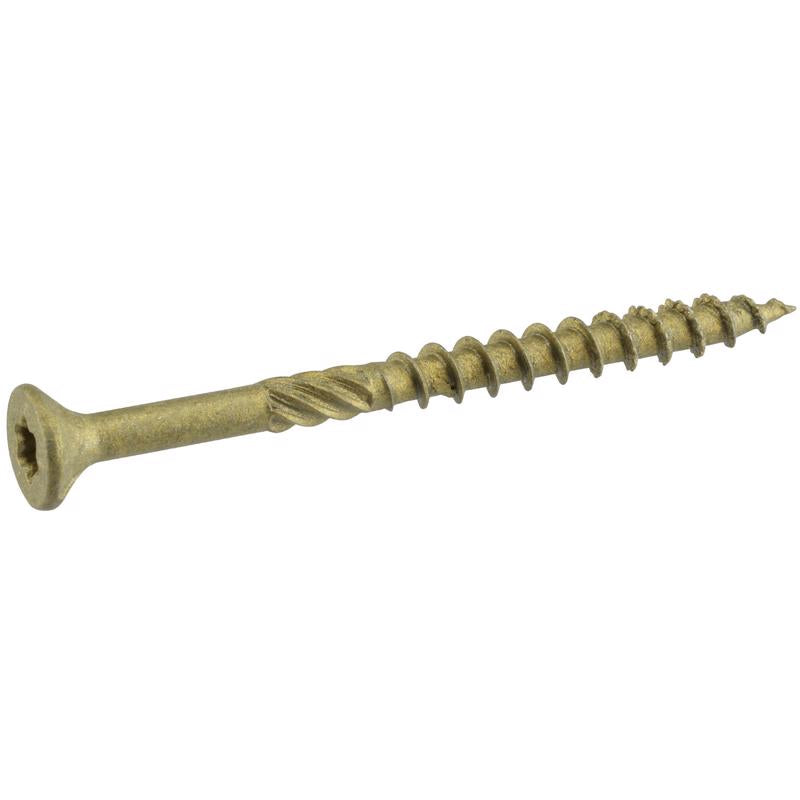 HILLMAN Power Pro No. 9 in. X 2-1/4 in. L Bronze Star Flat Head Premium Deck Screws 5 lb 565 pk