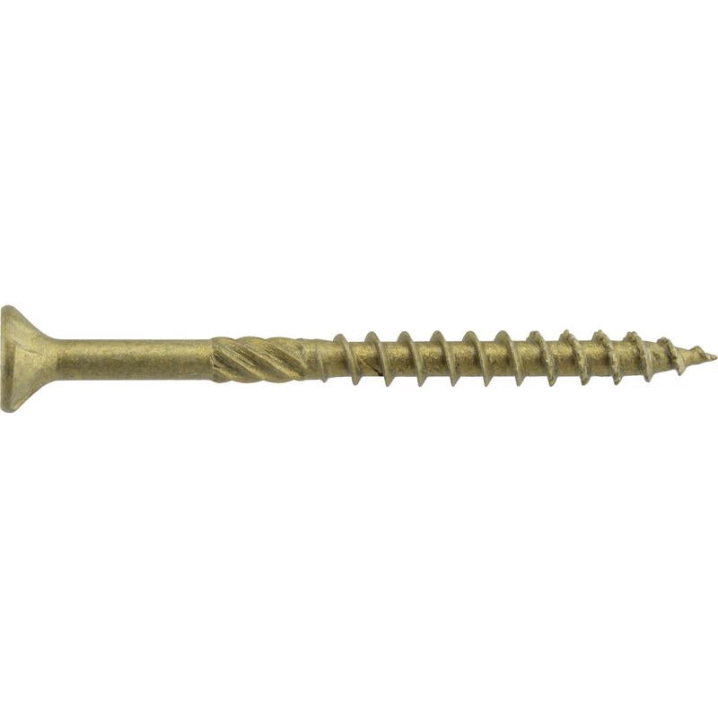 HILLMAN Power Pro No. 9 in. X 2-1/4 in. L Bronze Star Flat Head Premium Deck Screws 5 lb 565 pk