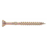 Hillman Power Pro No. 9 X 2-1/2 in. L Star Yellow Zinc Wood Screws 1 lb 100 pk