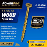 Hillman Power Pro No. 9 X 2-1/2 in. L Star Flat Head Premium Deck Screws 1 lb 100 pk