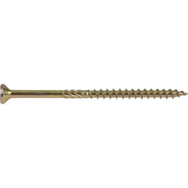 Hillman Power Pro No. 9 X 3 in. L Star Yellow Zinc Wood Screws 1 lb 83 pk