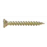 Hillman Power Pro No. 8 X 1-3/4 in. L Star Yellow Zinc Wood Screws 1 lb 175 pk