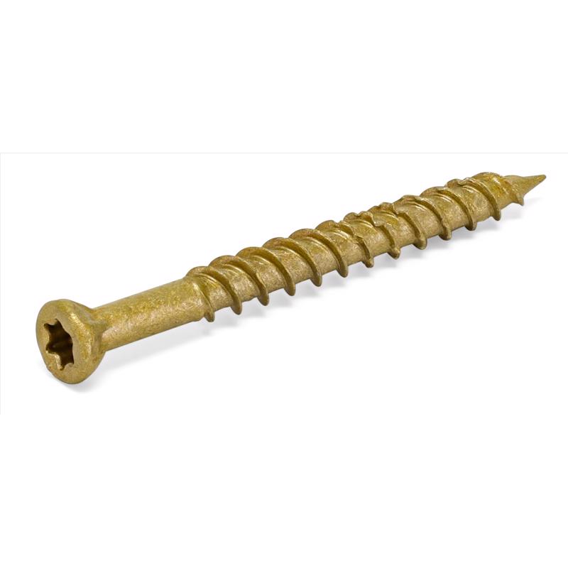 Hillman Power Pro No. 8 X 1-5/8 in. L Star Bronze Ceramic Trim Screws 1 lb 195 pk