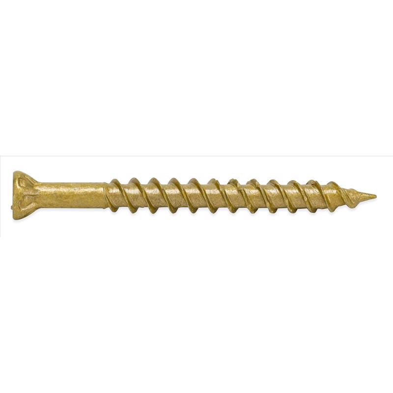 Hillman Power Pro No. 8 X 1-5/8 in. L Star Bronze Ceramic Trim Screws 1 lb 195 pk