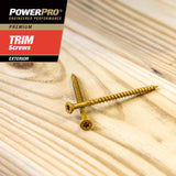 Hillman Power Pro No. 8 X 2-1/2 in. L Star Bronze Ceramic Trim Screws 1 lb 128 pk
