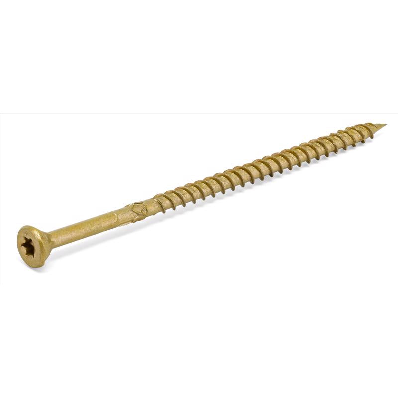 HILLMAN Power Pro No. 10 in. X 4 in. L Bronze Star Flat Head Premium Deck Screws 5 lb 260 pk