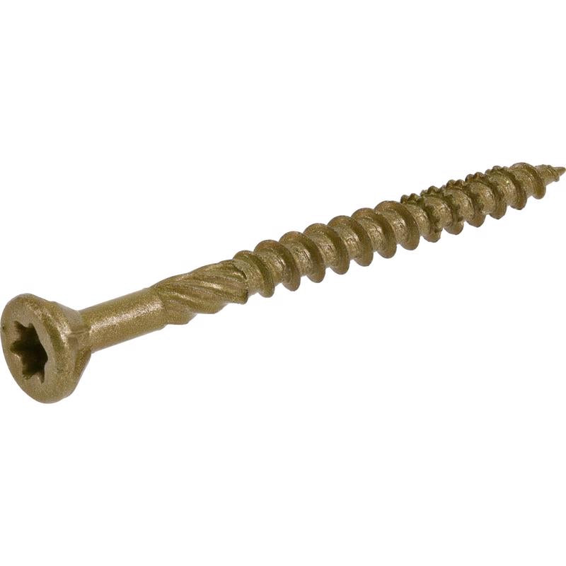 HILLMAN Power Pro No. 9 in. X 2-1/4 in. L Bronze Star Flat Head Premium Deck Screws 1 lb 113 pk