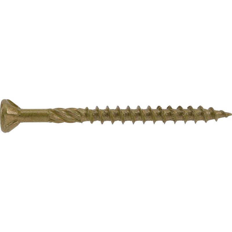 HILLMAN Power Pro No. 9 in. X 2-1/4 in. L Bronze Star Flat Head Premium Deck Screws 1 lb 113 pk