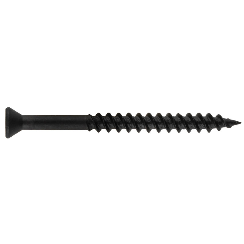 Hillman No. 6 X 1-5/8 in. L Square Black Phosphate Trim Screws 75 pk