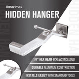 Amerimax 1.75 in. H X 5 in. W X 5.18 in. L Metallic Aluminum K Hidden Gutter Hanger