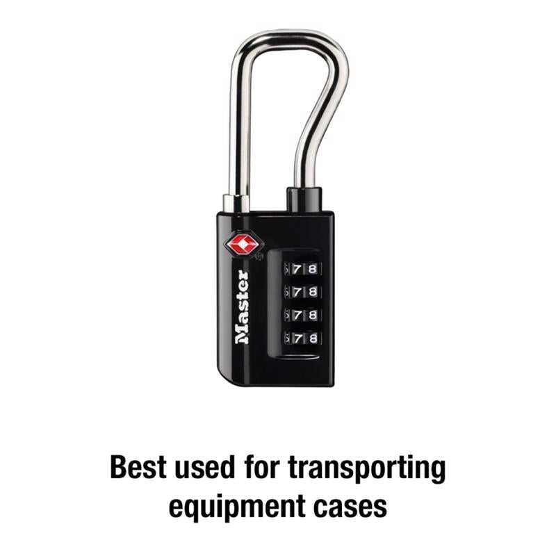 Master Lock TSA Approved 1-5/16 in. W Steel 4-Dial Combination Luggage Lock