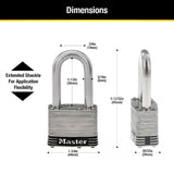 Master Lock 1.3/4 in. W Stainless Steel 4-Pin Tumbler Padlock