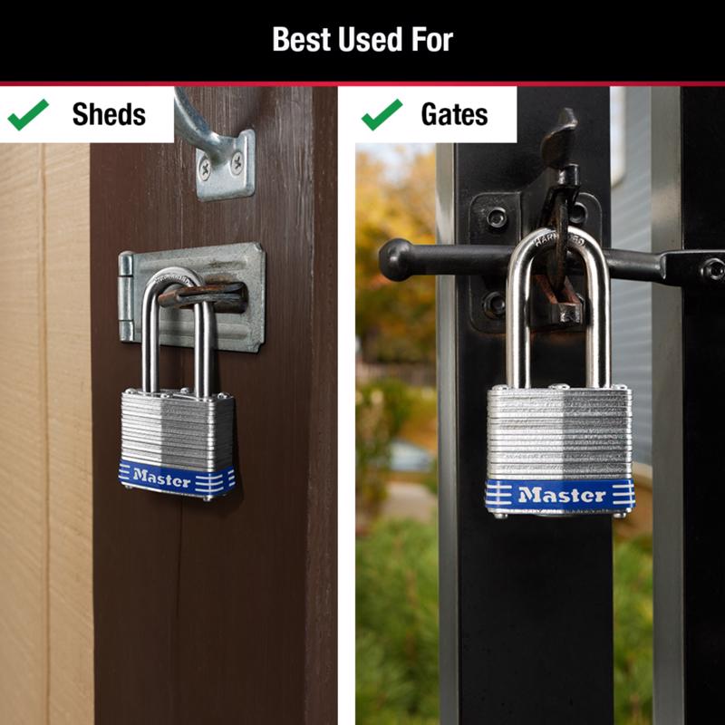 Master Lock 1-9/16 in. W Steel Pin Tumbler Padlock Keyed Alike